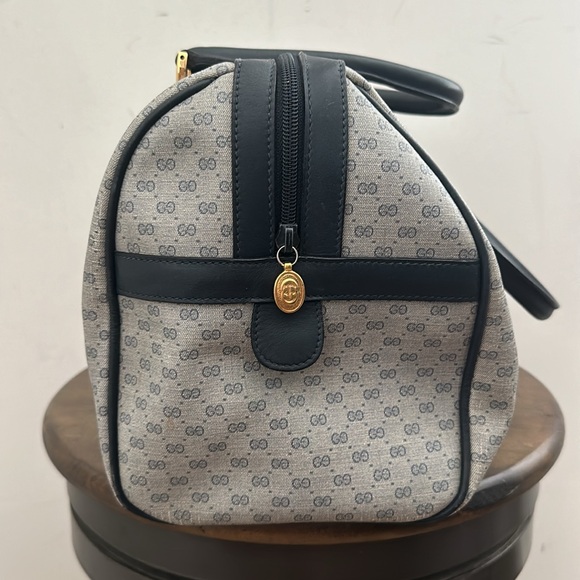 Authentic Vintage Gucci Interlocking GG Monogram Micro Guccissima Boston Doctor - Picture 4 of 10